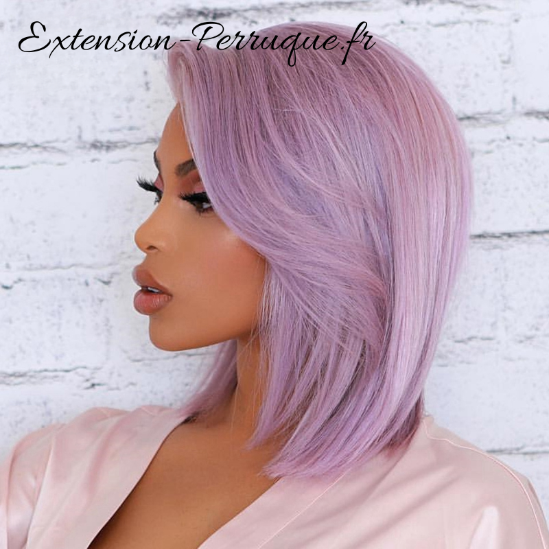 Perruque brésilienne courte mauve