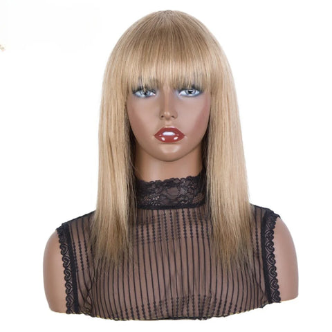perruque blonde avec frange