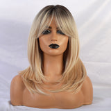 Longue perruque blonde