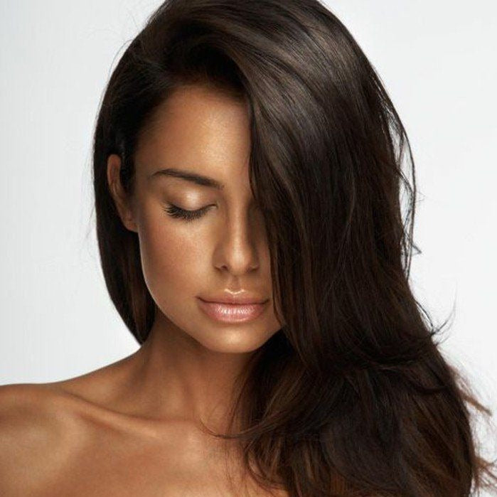 Extension à clip cheveux Châtain foncé