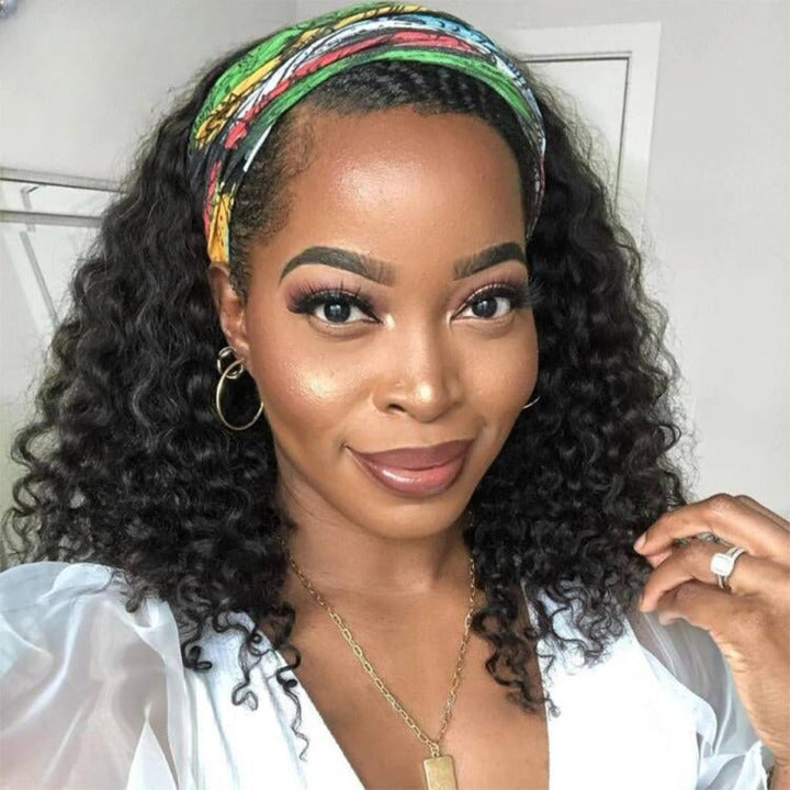 Perruque noire brisée cheveux humains