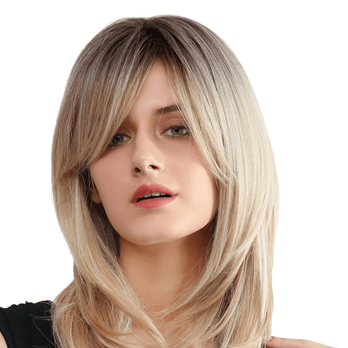 Perruque femme longue blonde