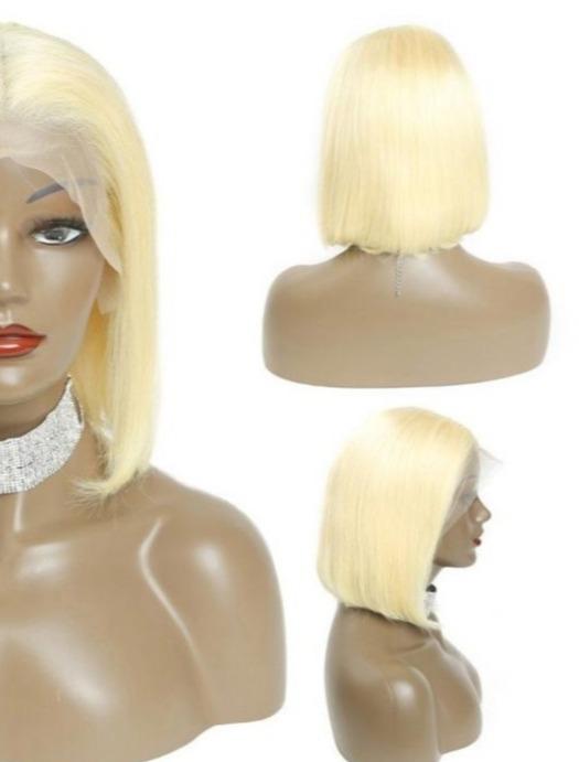 Perruque cheveux blond naturel