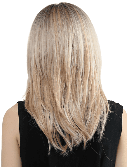 Perruque balayage blond