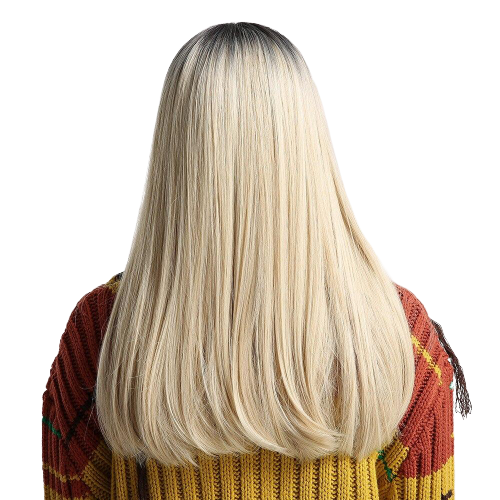 Perruque platine longue blonde