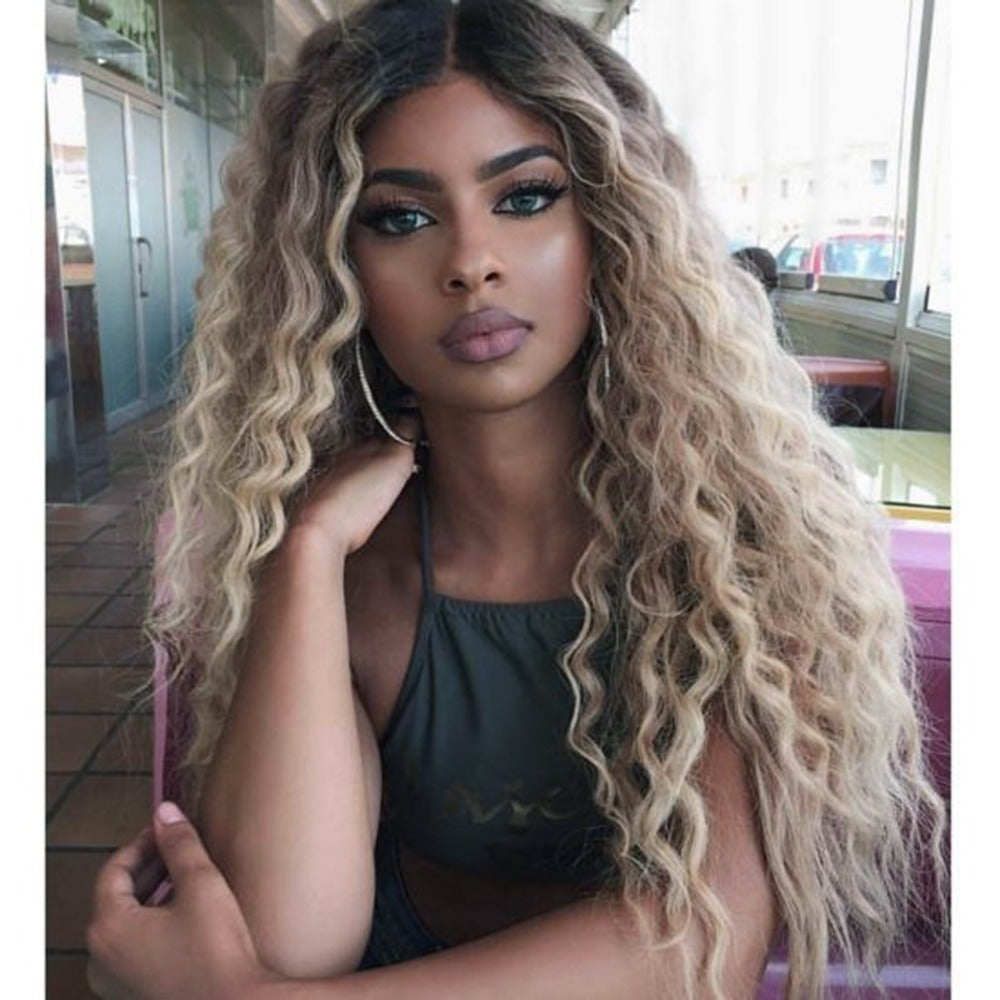 GNIMEGIL – perruque synthétique Blonde cendrée pour femmes