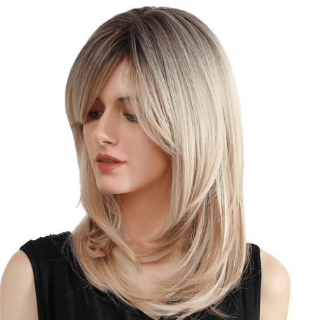 Perruque blonde longue