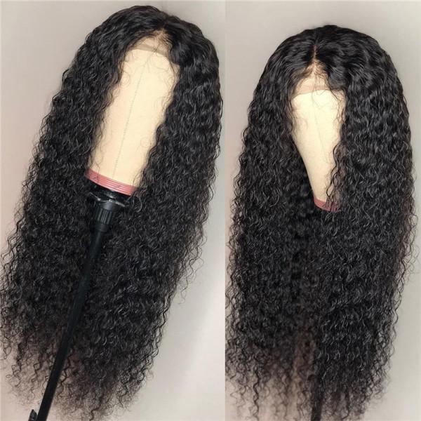Perruque Femme Cheveux Humains Bouclés - Naturelle Brune - Bonnet Monofilament Taille M + Bonnet Offert