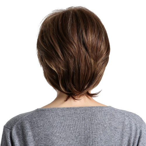 perruque chatain cheveux court