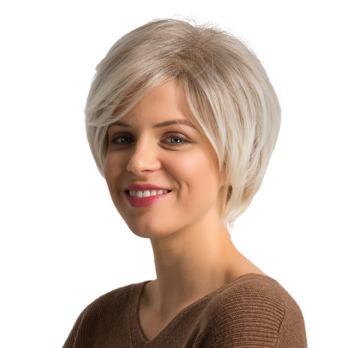 Perruque blond polaire