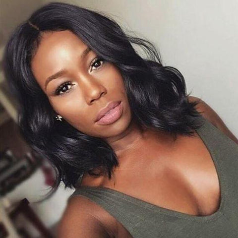 perruque femme noir lace front pas cher