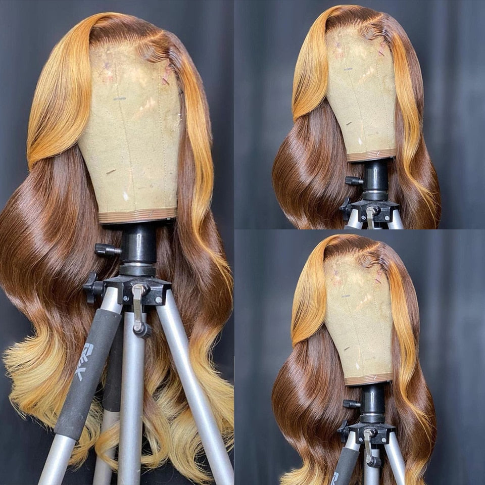 Perruque dégradé Ginger Rouge Ombré