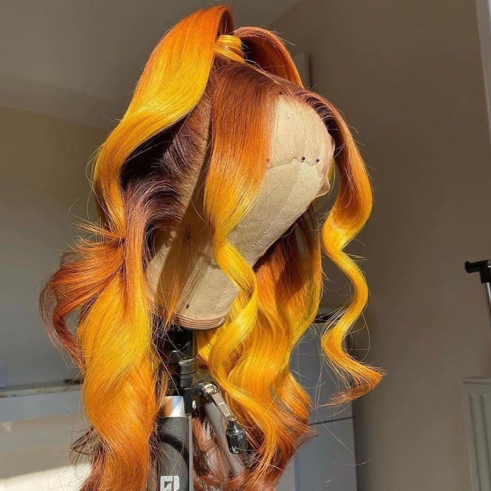 Naturelle Perruque Ginger Rouge Ombré