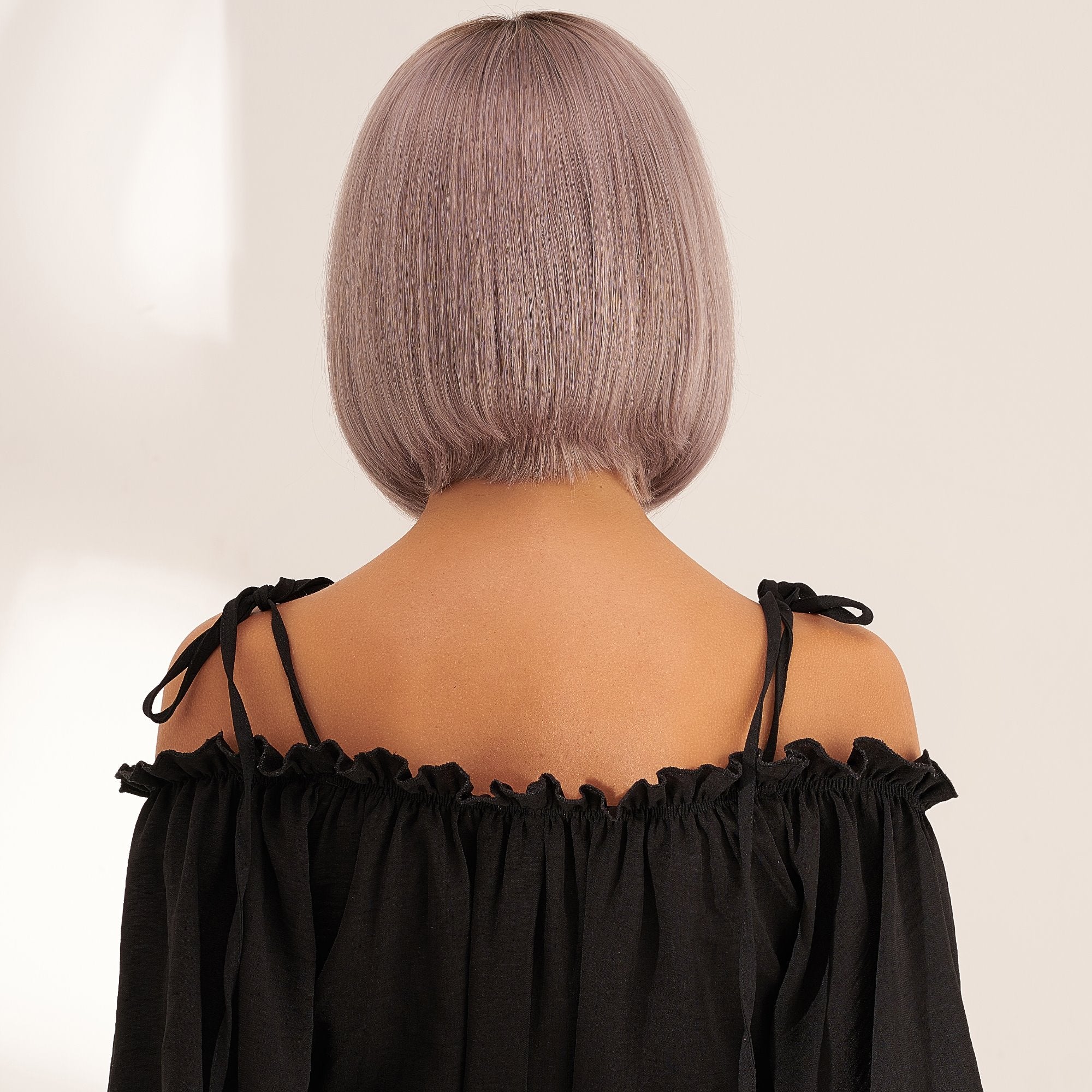 Perruque courte Rose Pastel