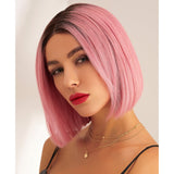 perruque cheveux rose