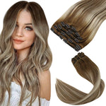 EXTENSION BLOND CLAIR CENDRÉ OMBRÉ