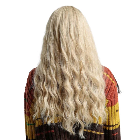 longue Perruque Blonde Platine synthétique