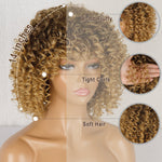 Perruque courte bouclée Afro
