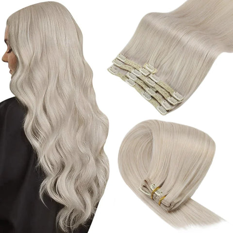 extension cheveux blond platine