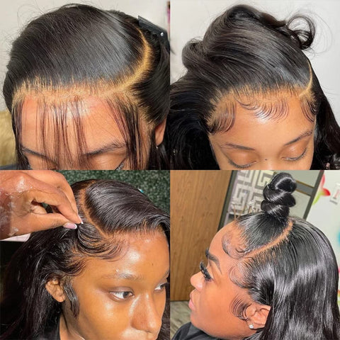perruque naturelle remy lisse