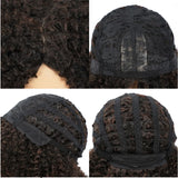 perruque synthétique bouclé