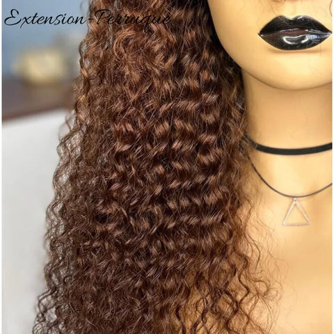 Perruque Bouclée en Cheveux Humains