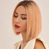 perruque rose gold naturelle