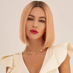 perruque rose gold 