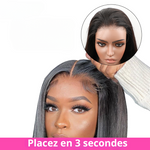 perruque sans colle placement