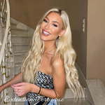 Perruque naturelle blond cendré