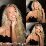 Perruque cheveux brésiliens blond cendré