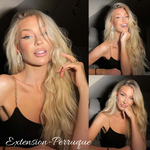 Perruque en cheveux vierge blond cendré