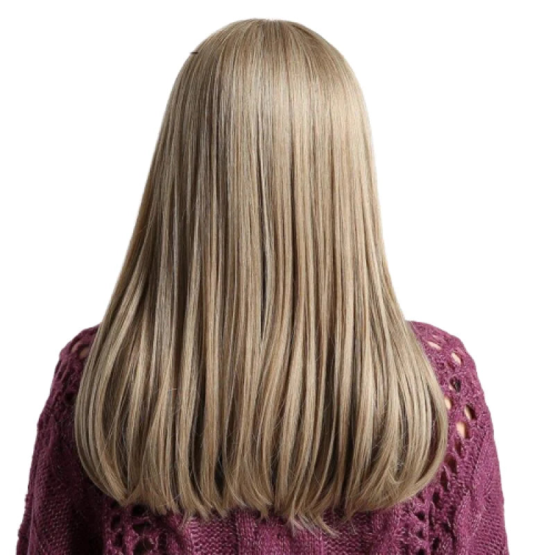 perruque longue blond cendré 