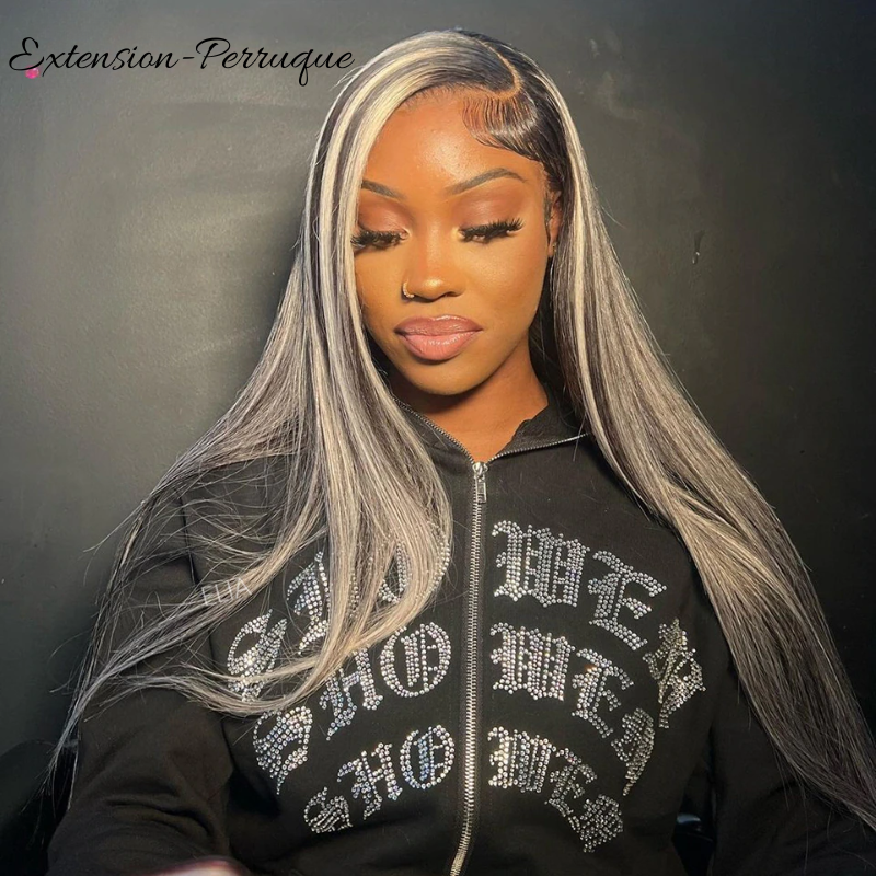 Perruque lisse naturelle sans colle