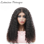 Perruque sans colle cheveux frisés