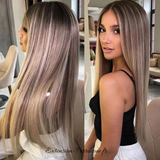 Brésilienne Perruque naturelle blonde HD lace frontale 360 Highlight