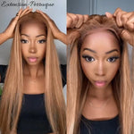 Perruque sans colle cheveux brésiliens 
