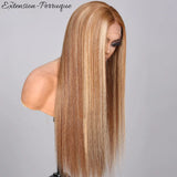 Perruque sans colle lisse 
