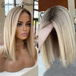 Perruque blond highlight 