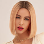 perruque rose gold cheveux humains