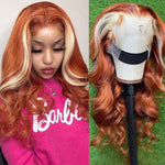 perruque orange naturelle