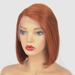 perruque carre rousse