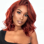 Perruque rousse femme courte
