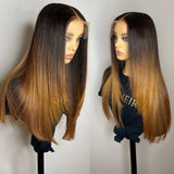Perruque blond miel Tie and dye naturelle