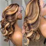 Sublime Perruque longue ondulée blond miel