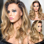 Perruque blond miel
