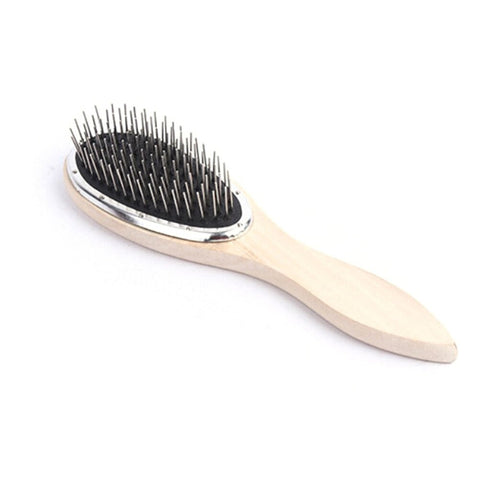 Brosse à perruque en bois brut - Brosse