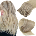 Extension cheveux blond claire balayage