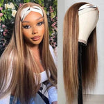Perruque avec bandeau cheveux naturels