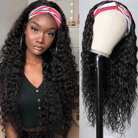 Perruque avec bandeau curly naturelle